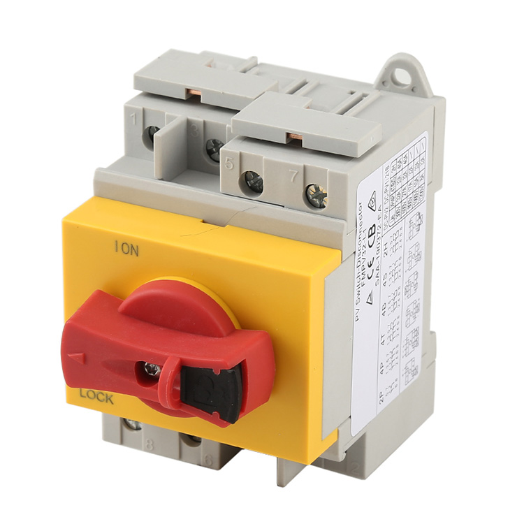 Din Rail Mounted DC Isolators Διακόπτης αποσύνδεσης για ηλιακή φωτοβολτ