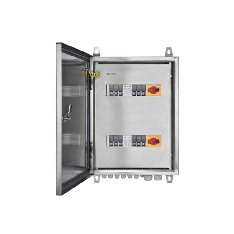 6 σε 2 έξω 6 χορδές Ip66 DC Metal PV Combiner Box